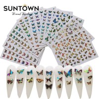 2020 Newest Hot Other Nail Supplies Nails Stickers Pcs Art Accesories Decorations Foils Product 3d Butterfly Stickers for Nails